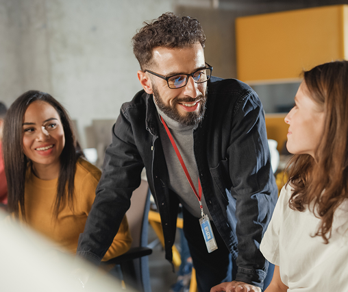 Profissional trabalhando