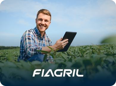 Profissional da Fiagril trabalhando