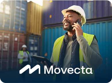 Profissional da Movecta trabalhando