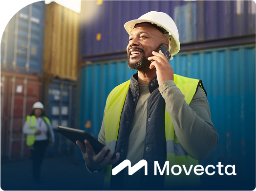 Profissional da Movecta trabalhando