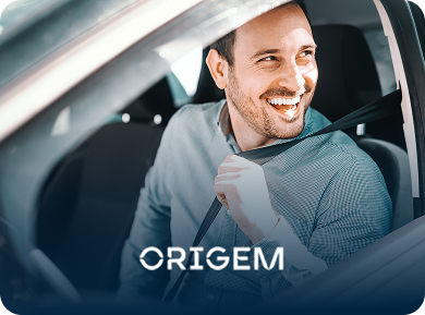 Profissional da Origem Energia trabalhando